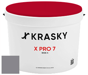 Краска X Pro 7 X Krasky матовая краска для стен и потолков цвет NCS S 5005-R50B 