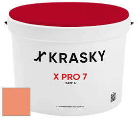Краска X Pro 7 X Krasky матовая краска для стен и потолков цвет NCS S 1050-Y60R 