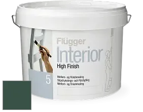 Краска Flugger Interior High Finish 5 матовая акриловая краска-грунт цвет NCS S 7020-G 