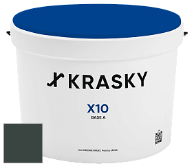 Краска X10 X Krasky шелковисто-матовая краска для стен и потолков цвет 4498 