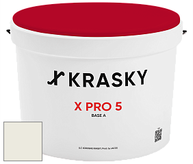 Краска X PRO 5 X Krasky матовая краска для стен и потолков цвет NCS S 0603-G80Y 