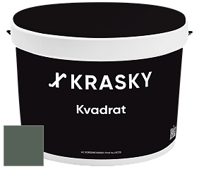 Краска X2B Kvadrat X Krasky матовая краска для потолков глубокого чёрного цвета цвет NCS S 7010-G10Y 