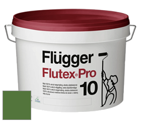 Краска Flugger Flutex Pro 10 матовая моющаяся краска цвет RAL 6025 