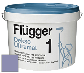 Краска Flugger Dekso 1 ультраматовая краска цвет NCS S 3030-R60B 