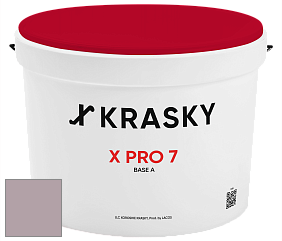 Краска X Pro 7 X Krasky матовая краска для стен и потолков цвет NCS S 3010-R20B 