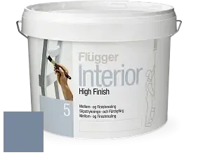 Краска Flugger Interior High Finish 5 матовая акриловая краска-грунт цвет NCS S 4020-R80B 