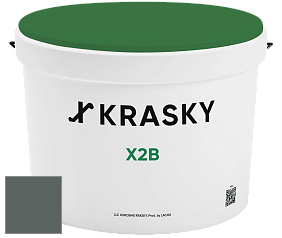 Краска X2B X Krasky глубокоматовая краска для потолков цвет NCS S 7005-B80G 