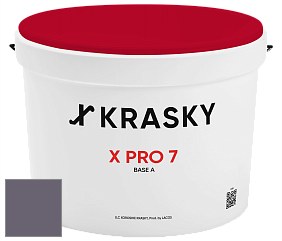 Краска X Pro 7 X Krasky матовая краска для стен и потолков цвет 5458 