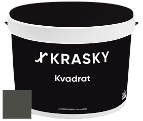 Краска X2B Kvadrat X Krasky матовая краска для потолков глубокого чёрного цвета цвет RAL 7022 