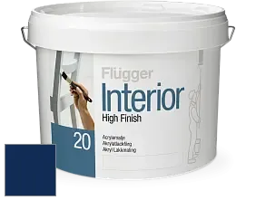 Краска Flugger Interior High Finish 20 акриловая полуматовая эмаль цвет RAL 5026 