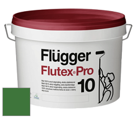 Краска Flugger Flutex Pro 10 матовая моющаяся краска цвет RAL 6010 