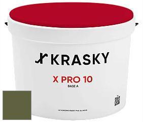 Краска X Pro 10 X Krasky матовая краска для стен и потолков цвет NCS S 6030-G50Y 