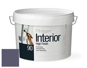 Краска Flugger Interior High Finish 90 акриловая глянцевая эмаль цвет NCS S 6020-R60B 