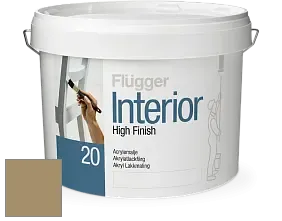 Краска Flugger Interior High Finish 20 акриловая полуматовая эмаль цвет NCS S 4020-Y 