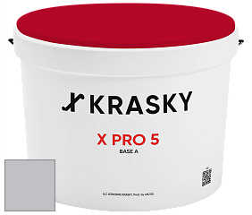 Краска X PRO 5 X Krasky матовая краска для стен и потолков цвет NCS S 2005-R50B 