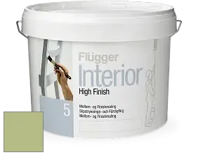 Краска Flugger Interior High Finish 5 матовая акриловая краска-грунт цвет NCS S 2030-G50Y 
