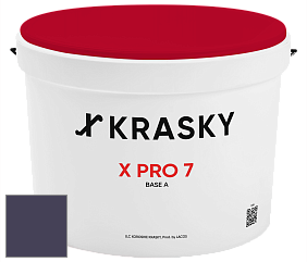 Краска X Pro 7 X Krasky матовая краска для стен и потолков цвет NCS S 7020-R60B 
