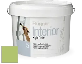 Краска Flugger Interior High Finish 5 матовая акриловая краска-грунт цвет NCS S 1050-G40Y 