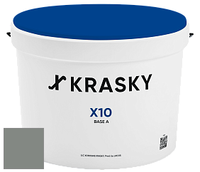 Краска X10 X Krasky шелковисто-матовая краска для стен и потолков цвет 5557 