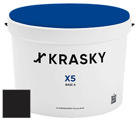 Краска X5 X Krasky матовая краска для стен и потолков цвет RAL 8022 