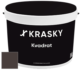 Краска X2B Kvadrat X Krasky матовая краска для потолков глубокого чёрного цвета цвет NCS S 8505-Y80R 