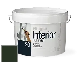 Краска Flugger Interior High Finish 90 акриловая глянцевая эмаль цвет RAL 6007 