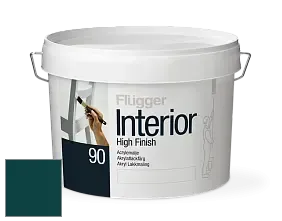 Краска Flugger Interior High Finish 90 акриловая глянцевая эмаль цвет RAL 6004 
