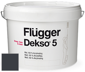 Краска Flugger Dekso 5 матовая краска цвет NCS S 8505-R80B 