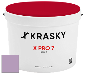Краска X Pro 7 X Krasky матовая краска для стен и потолков цвет 3436 