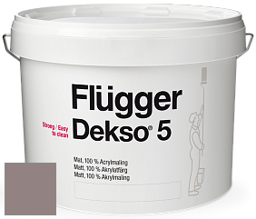 Краска Flugger Dekso 5 матовая краска цвет 5428 