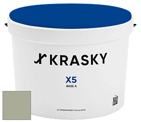 Краска X5 X Krasky матовая краска для стен и потолков цвет NCS S 3010-G50Y 