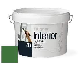 Краска Flugger Interior High Finish 90 акриловая глянцевая эмаль цвет RAL 6010 