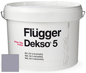 Краска Flugger Dekso 5 матовая краска цвет 5456 