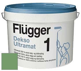 Краска Flugger Dekso 1 ультраматовая краска цвет NCS S 3040-G20Y 