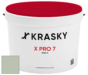 Краска X Pro 7 X Krasky матовая краска для стен и потолков цвет NCS S 2010-G30Y 