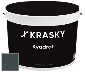 Краска X2B Kvadrat X Krasky матовая краска для потолков глубокого чёрного цвета цвет NCS S 8010-B50G 