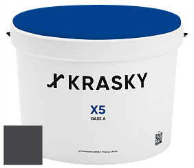 Краска X5 X Krasky матовая краска для стен и потолков цвет NCS S 8005-R50B 