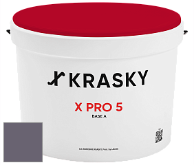 Краска X PRO 5 X Krasky матовая краска для стен и потолков цвет 5458 