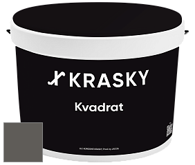 Краска X2B Kvadrat X Krasky матовая краска для потолков глубокого чёрного цвета цвет NCS S 7502-Y 