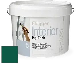 Краска Flugger Interior High Finish 5 матовая акриловая краска-грунт цвет NCS S 5540-B90G 