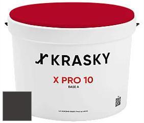 Краска X Pro 10 X Krasky матовая краска для стен и потолков цвет RAL 8019 