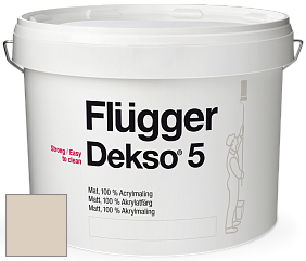 Краска Flugger Dekso 5 матовая краска цвет NCS S 1505-Y30R 