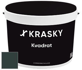 Краска X2B Kvadrat X Krasky матовая краска для потолков глубокого чёрного цвета цвет RAL 6012 