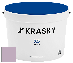 Краска X5 X Krasky матовая краска для стен и потолков цвет NCS S 2020-R40B 