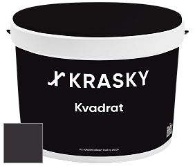 Краска X2B Kvadrat X Krasky матовая краска для потолков глубокого чёрного цвета цвет IN-704 