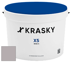 Краска X5 X Krasky матовая краска для стен и потолков цвет NCS S 3005-R20B 