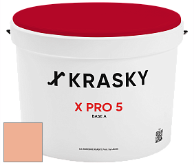 Краска X PRO 5 X Krasky матовая краска для стен и потолков цвет NCS S 1030-Y60R 