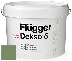 Краска Flugger Dekso 5 матовая краска цвет NCS S 4030-G30Y 