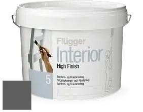 Краска Flugger Interior High Finish 5 матовая акриловая краска-грунт цвет NCS S 7500-N 
