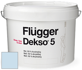 Краска Flugger Dekso 5 матовая краска цвет NCS S 0515-R90B 